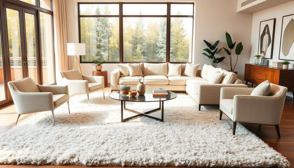 chic living space decor
